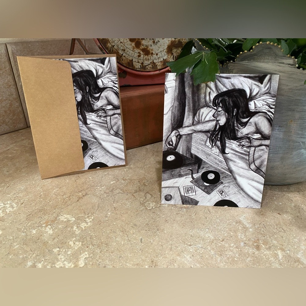 ✂️4.2x5.5 Print of drawing done by my son titled ‘Lazy Saturday’✂️